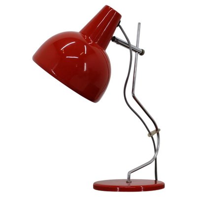 Red Table Lamp by Josef Hurka for Lidokov, Czechoslovakia, 1970s-TZ-654717