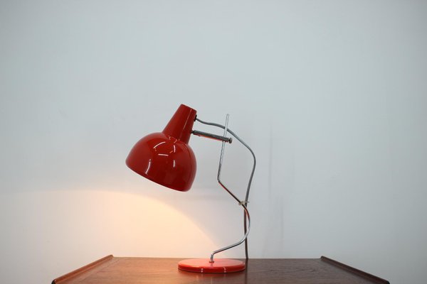 Red Table Lamp by Josef Hurka for Lidokov, Czechoslovakia, 1970s-TZ-654717