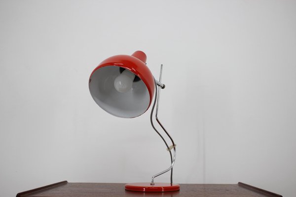 Red Table Lamp by Josef Hurka for Lidokov, Czechoslovakia, 1970s-TZ-654717