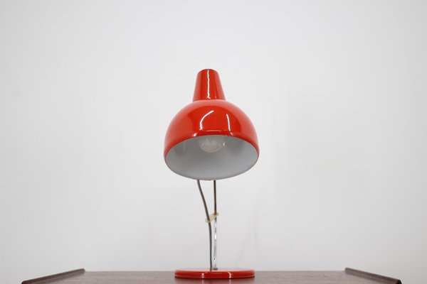 Red Table Lamp by Josef Hurka for Lidokov, Czechoslovakia, 1970s-TZ-654717