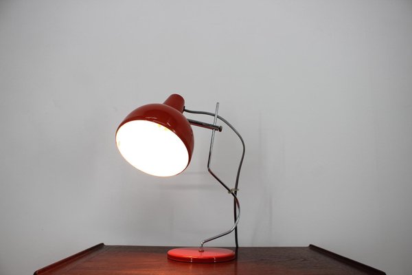 Red Table Lamp by Josef Hurka for Lidokov, Czechoslovakia, 1970s-TZ-654717