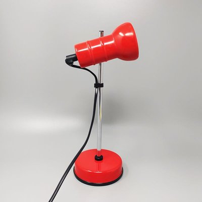 Red Table Lamp from Veneta Lumi, Italy, 1970s-QGR-932889