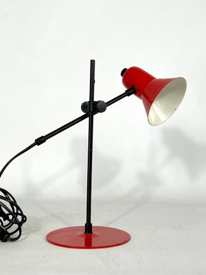 Red Table Lamp from Veneta Lumi, Italy, 1970s-OT-1306144