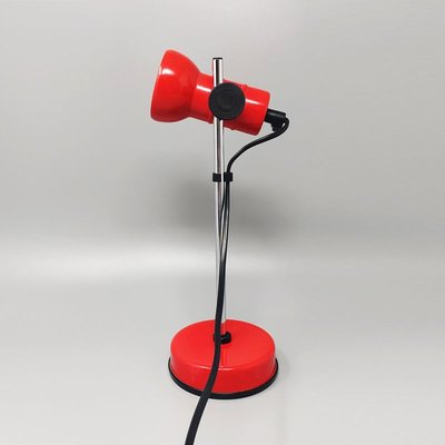 Red Table Lamp from Veneta Lumi, Italy, 1970s-QGR-932889