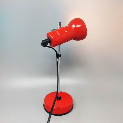 Red Table Lamp from Veneta Lumi, Italy, 1970s-QGR-932889