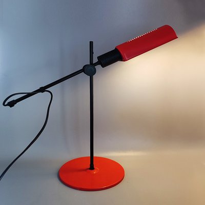 Red Table Lamp from Veneta Lumi, Italy, 1970s-QGR-1435817