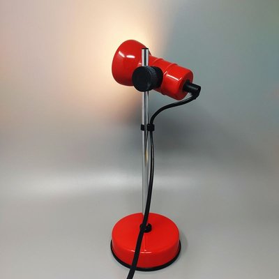 Red Table Lamp from Veneta Lumi, Italy, 1970s-QGR-932889