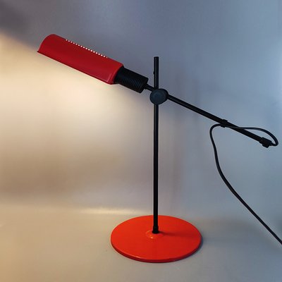 Red Table Lamp from Veneta Lumi, Italy, 1970s-QGR-1435817