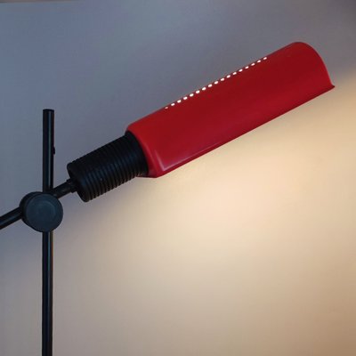 Red Table Lamp from Veneta Lumi, Italy, 1970s-QGR-1435817