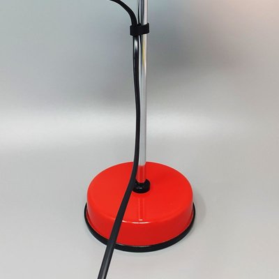 Red Table Lamp from Veneta Lumi, Italy, 1970s-QGR-932889