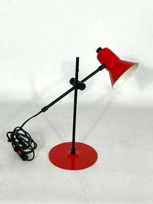 Red Table Lamp from Veneta Lumi, Italy, 1970s-OT-1306144