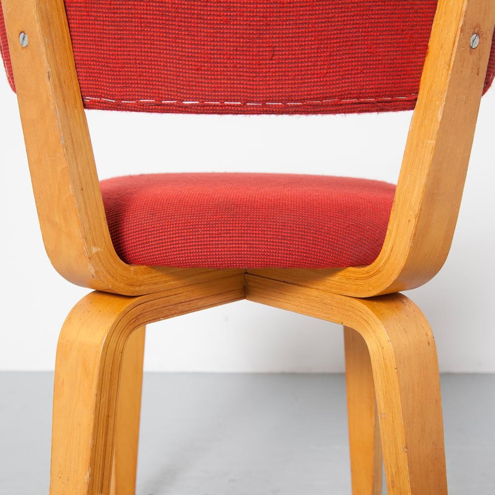 Red Upholstery Chair by Cor Alons for Gouda Den Boer