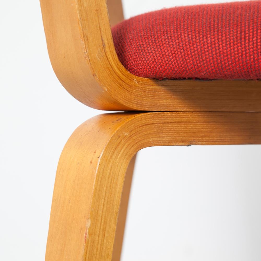 Red Upholstery Chair by Cor Alons for Gouda Den Boer