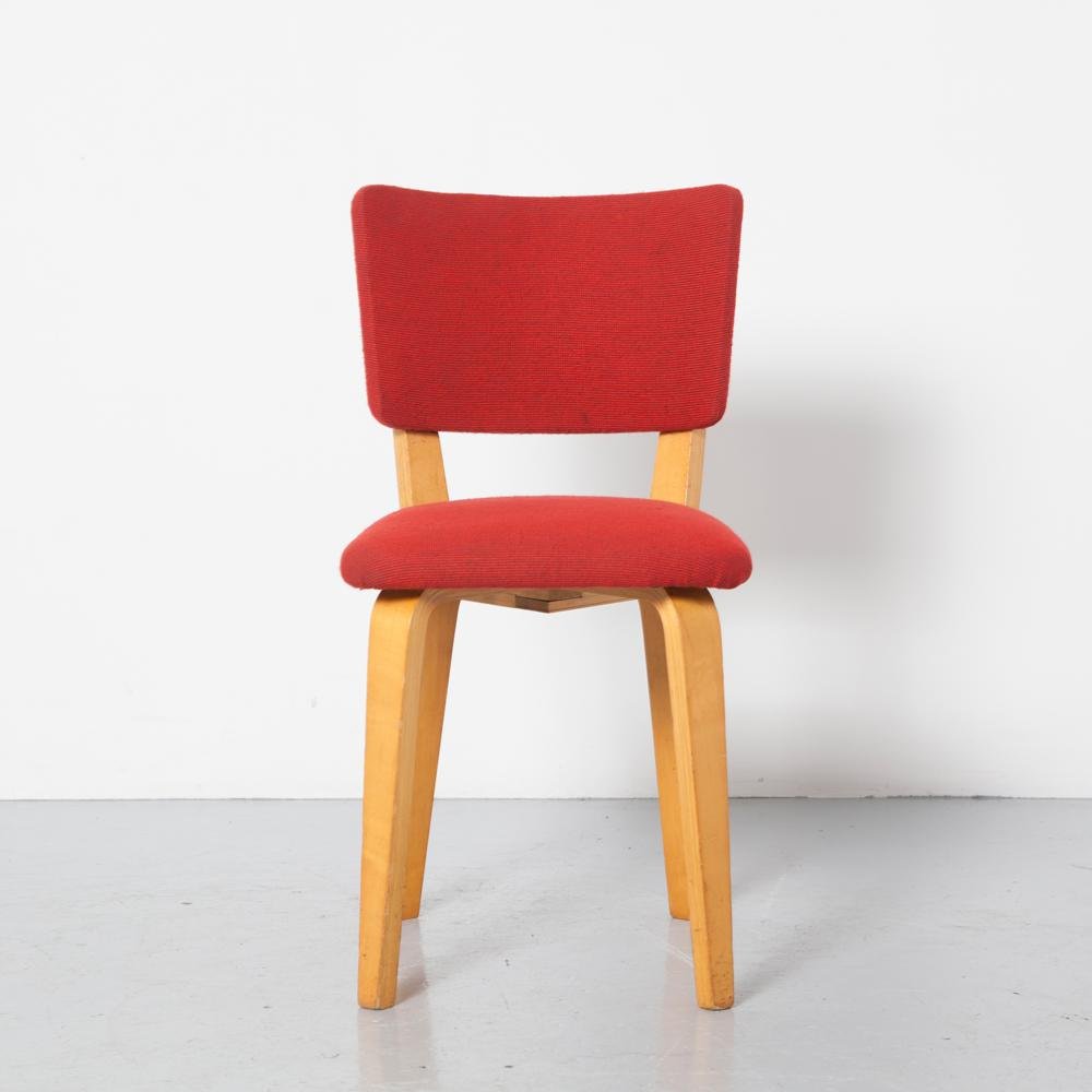 Red Upholstery Chair by Cor Alons for Gouda Den Boer