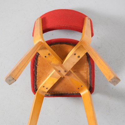 Red Upholstery Chair by Cor Alons for Gouda Den Boer-JC-1135423