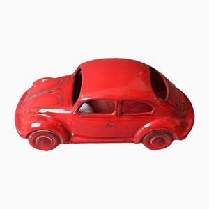 Red Volkswagen Beetle Table Lamp in Ceramic, 1970s-ESB-1376744