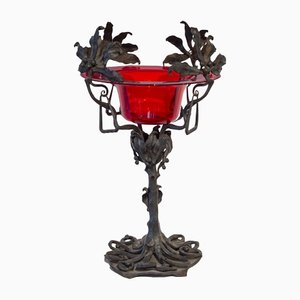 Red Wrought Iron Structure by Umberto Bellotto, 1890s-XSC-1378821