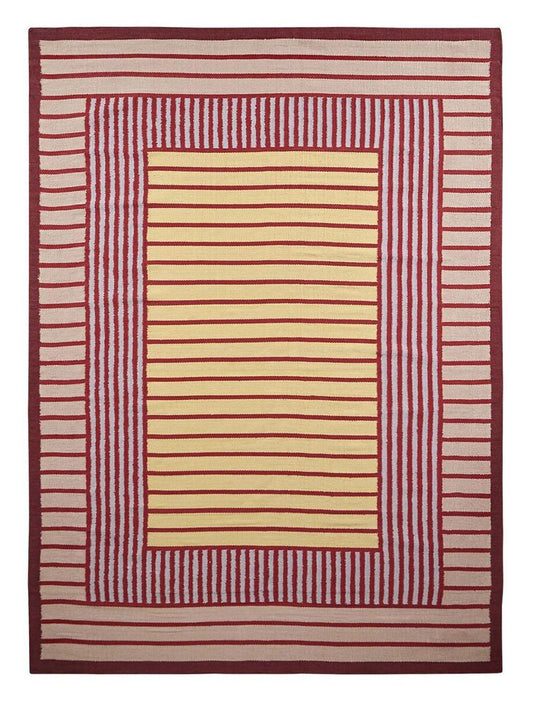 Red Yellow Hemp Rug by Massimo Copenhagen