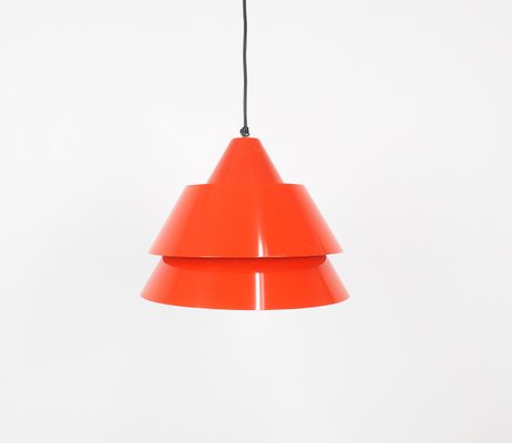 Red Zone Hanging Lamp by Jo Hammerborg for Fog & Mørup, 1960s-SN-930983