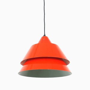 Red Zone Hanging Lamp by Jo Hammerborg for Fog & Mørup, 1960s-SN-930983