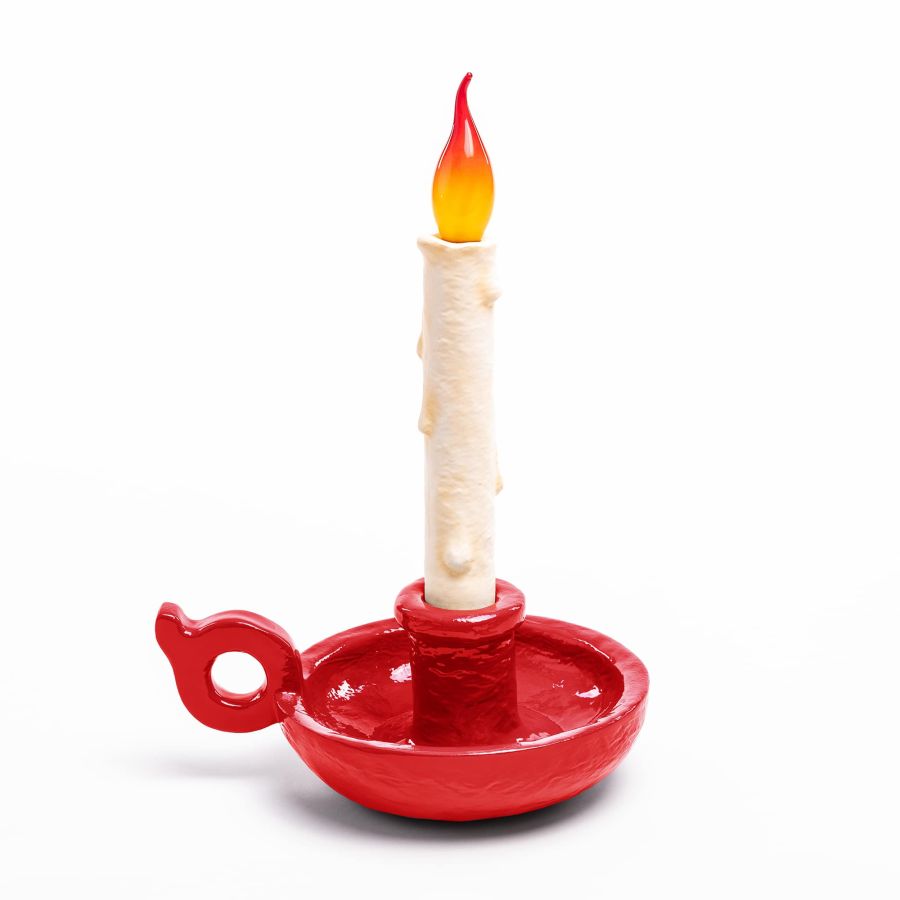 Resin Portable Lamp Bugia Lamp by Seletti #Red