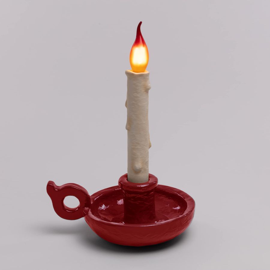 Resin Portable Lamp Bugia Lamp by Seletti #Red