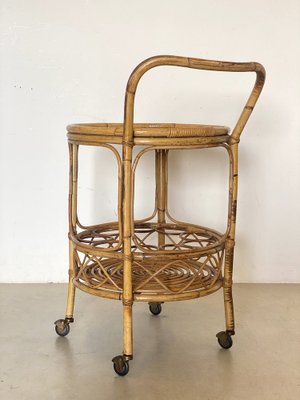 Reed and Bamboo Bar Trolley, 1970s-NPC-1700601