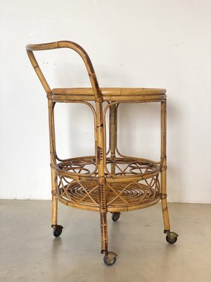 Reed and Bamboo Bar Trolley, 1970s-NPC-1700601