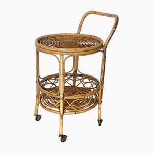 Reed and Bamboo Bar Trolley, 1970s-NPC-1700601