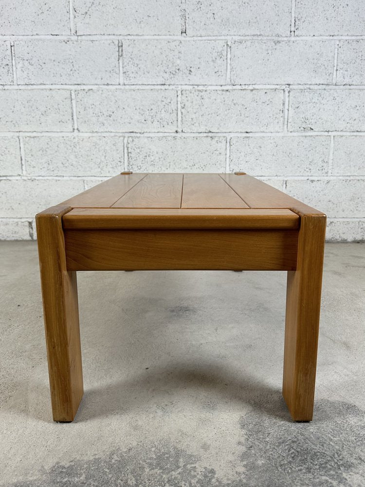 Regain Elm Coffee Table from Maison Regain, 1980s