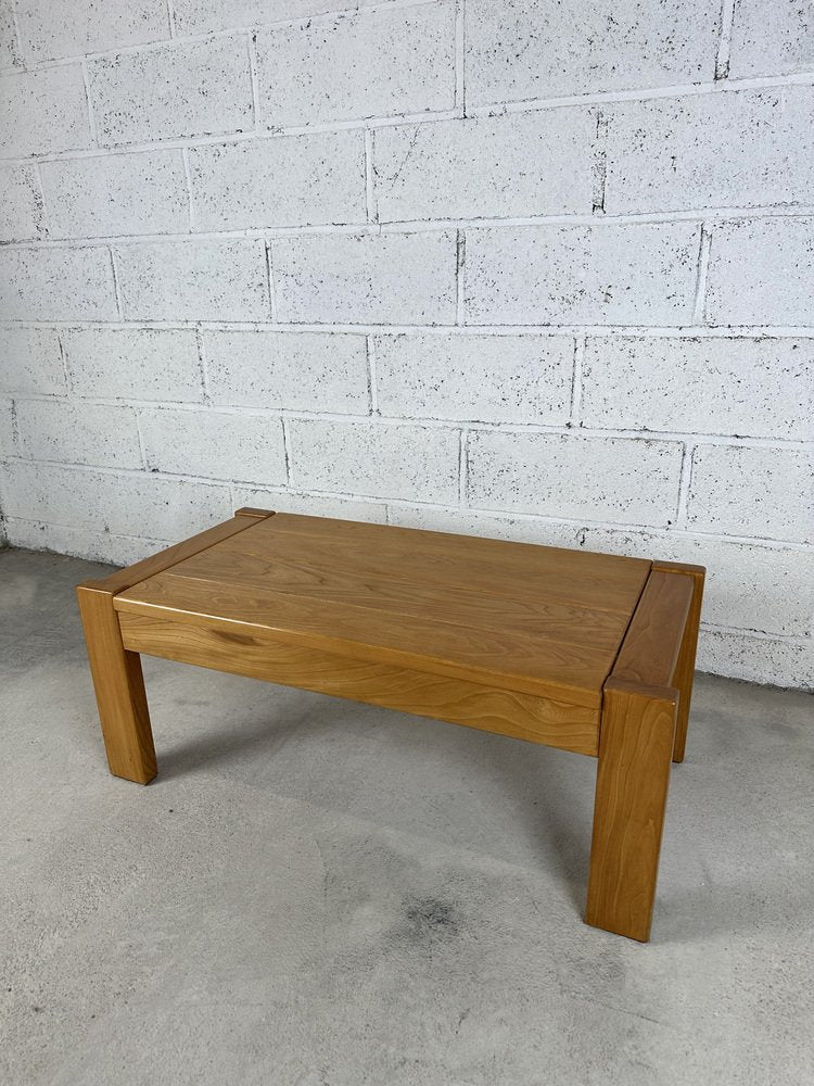 Regain Elm Coffee Table from Maison Regain, 1980s