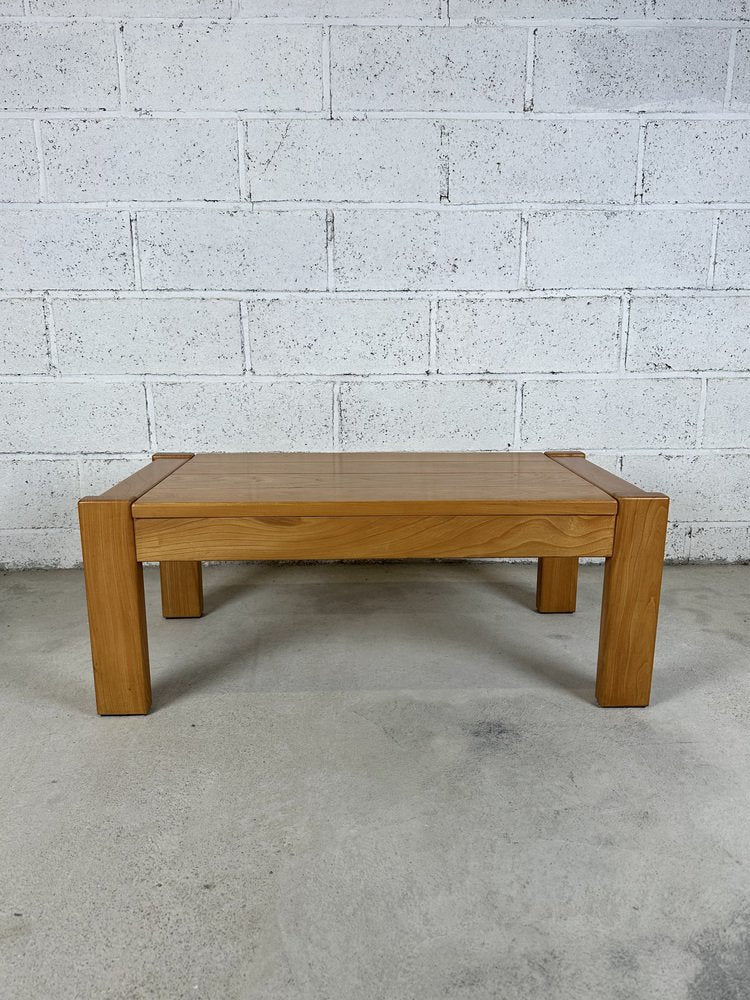 Regain Elm Coffee Table from Maison Regain, 1980s