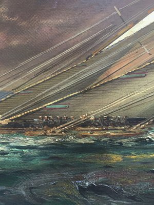 Regatta in the Gulf, English School, 2006, Oil on Canvas, Framed-YUW-1312108