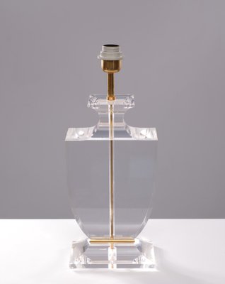 Regency Acrylic Glass Table Lamp, France, 1970s-GCG-1372019