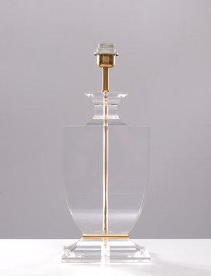 Regency Acrylic Glass Table Lamp, France, 1970s-GCG-1372019