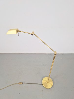 Regency Adjustable Brass Floor Lamp Reading Lamp, 1970s-AXJ-2040410