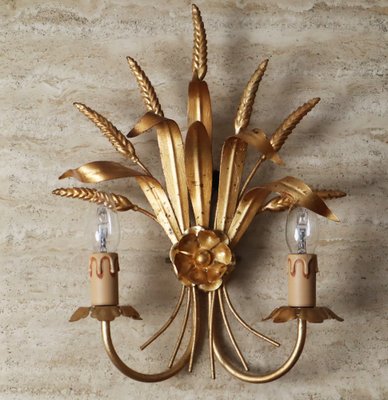 Regency American Golden Wall Lamp from Ehren Hans Kögel, 1960s-ESB-1812840