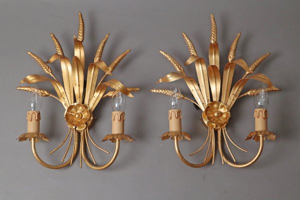 Regency American Golden Wall Lamp from Ehren Hans Kögel, 1960s-ESB-1812840