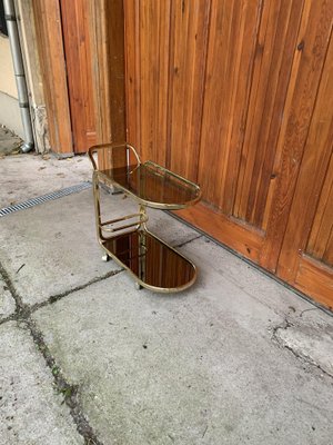 Regency Brass 2-Tier Bar Cart, 1960s-OXJ-1445134