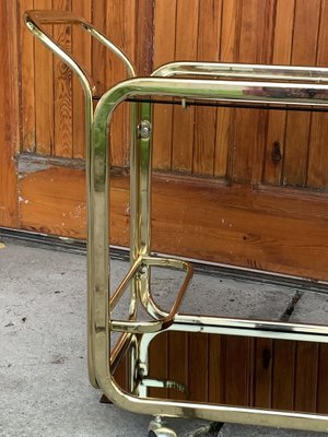 Regency Brass 2-Tier Bar Cart, 1960s-OXJ-1445134