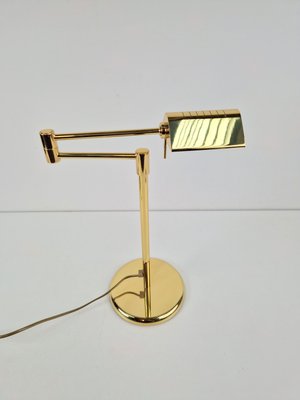 Regency Brass Adjustable Table Lamp from Egoluce, 1970s-AXJ-2036062