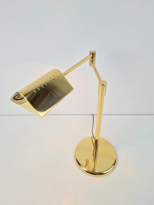 Regency Brass Adjustable Table Lamp from Egoluce, 1970s-AXJ-2036062