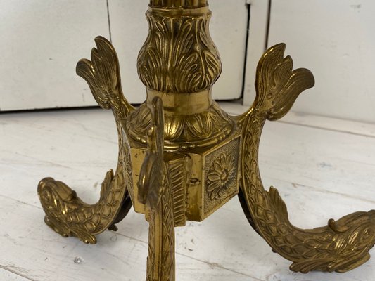 Regency Brass Koi Fish Table, 1970s-WZZ-833360