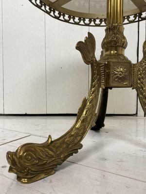 Regency Brass Koi Fish Table, 1970s-WZZ-833360