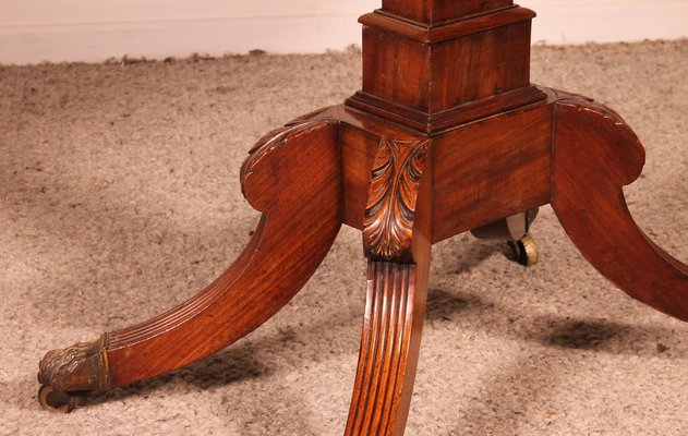 Regency Console or Game Table in Mahogany-HPU-1762872