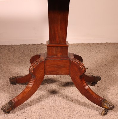 Regency Console or Game Table in Mahogany-HPU-1762872