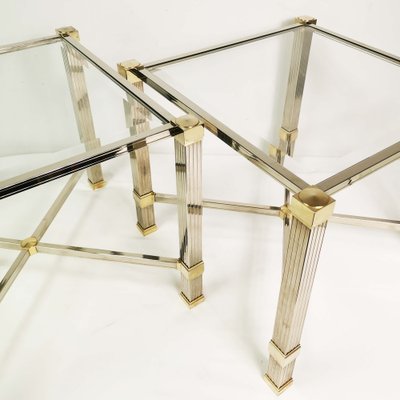 Regency French Coffee Tables by Pierre Vandel, 1980s, Set of 2-ZTG-1249051