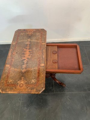 Regency Gambling Table in Mahogany Inlaid on Briar, England, 1800s-IJR-1088971