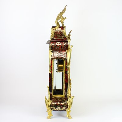 Regency or Louis XV Boulle Cartel Clock on Console by Gribelin, Paris, Early 18th Century, Set of 2-KMT-1191633