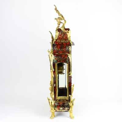 Regency or Louis XV Boulle Cartel Clock on Console by Gribelin, Paris, Early 18th Century, Set of 2-KMT-1191633